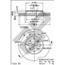 22016 AP Тормозной диск