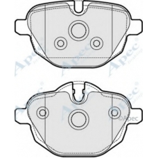 PAD1752 APEC Комплект тормозных колодок, дисковый тормоз