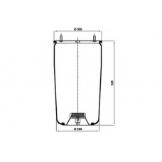084.059-21A PE Automotive Кожух пневматической рессоры