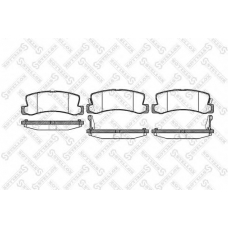 225 022-SX STELLOX Комплект тормозных колодок, дисковый тормоз