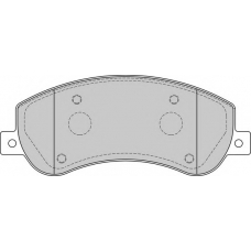 FD7271V NECTO Комплект тормозных колодок, дисковый тормоз