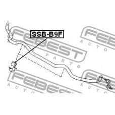 SSB-B9F FEBEST Опора, стабилизатор