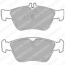 LP1588 DELPHI Комплект тормозных колодок, дисковый тормоз