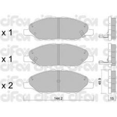 822-811-0 CIFAM Комплект тормозных колодок, дисковый тормоз