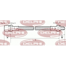 LH3796 DELPHI Тормозной шланг