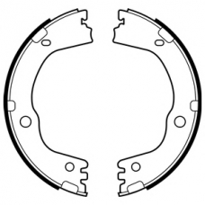 LS2081 DELPHI Комплект тормозных колодок, стояночная тормозная с