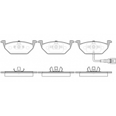 0633.41 REMSA Комплект тормозных колодок, дисковый тормоз