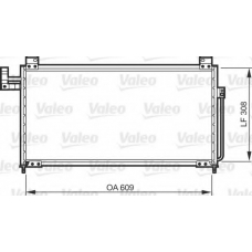 818087 VALEO Конденсатор, кондиционер