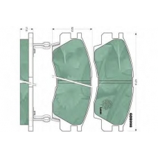 GDB998 TRW Комплект тормозных колодок, дисковый тормоз