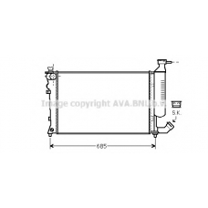 CN2259 AVA Радиатор, охлаждение двигателя