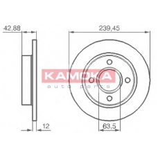 1031690 KAMOKA Тормозной диск