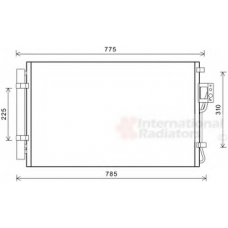 82005311 VAN WEZEL Конденсатор, кондиционер