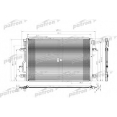 PRS3622 PATRON Конденсатор, кондиционер
