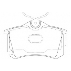 WBP23823A WAGNER LOCKHEED Комплект тормозных колодок, дисковый тормоз