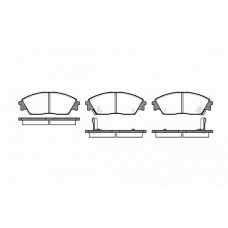 0229.02 REMSA Комплект тормозных колодок, дисковый тормоз