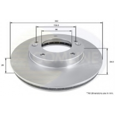 ADC1051V COMLINE Тормозной диск