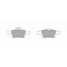 1066 SIMER Комплект тормозных колодок, дисковый тормоз