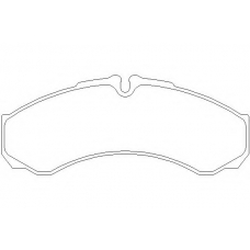 MDB2026 DON Комплект тормозных колодок, дисковый тормоз