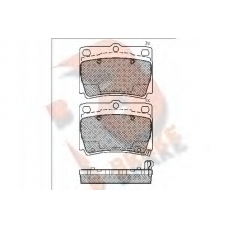 RB1719 R BRAKE Комплект тормозных колодок, дисковый тормоз