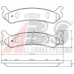 36754 ABS Комплект тормозных колодок, дисковый тормоз