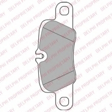 LP2237 DELPHI Комплект тормозных колодок, дисковый тормоз