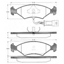 BLF160 QUINTON HAZELL Комплект тормозных колодок, дисковый тормоз