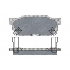 SP 150 SCT Комплект тормозных колодок, дисковый тормоз
