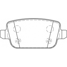 FD7260A NECTO Комплект тормозных колодок, дисковый тормоз