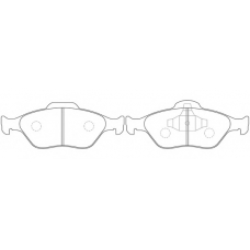 FP5157 FIT Комплект тормозных колодок, дисковый тормоз