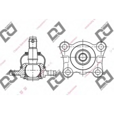DB1207 DJ PARTS Несущий / направляющий шарнир