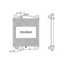 735-1008 TYC Радиатор, охлаждение двигателя