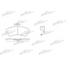 PBP1384 PATRON Комплект тормозных колодок, дисковый тормоз