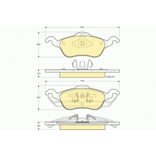 6113582 GIRLING Комплект тормозных колодок, дисковый тормоз