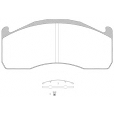 JCA1328.00 KAWE Комплект тормозных колодок, дисковый тормоз