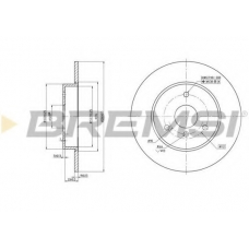 DBB111S BREMSI Тормозной диск