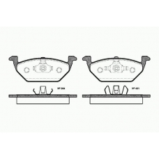 0633 20 KAWE Комплект тормозных колодок, дисковый тормоз