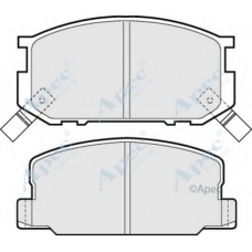 PAD448 APEC Комплект тормозных колодок, дисковый тормоз