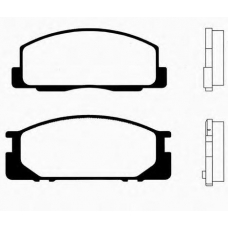 J PA-242AF JAPANPARTS Комплект тормозных колодок, дисковый тормоз