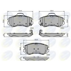 CBP31774 COMLINE Комплект тормозных колодок, дисковый тормоз