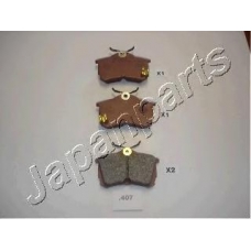 PP-407AF JAPANPARTS Комплект тормозных колодок, дисковый тормоз