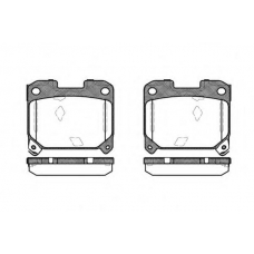 P5753.04 WOKING Комплект тормозных колодок, дисковый тормоз