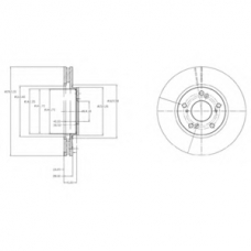 BG3851 DELPHI Тормозной диск