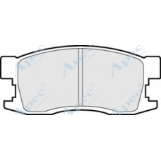PAD663 APEC Комплект тормозных колодок, дисковый тормоз