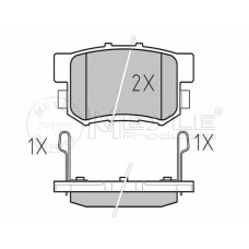 025 217 1914/PD MEYLE Комплект тормозных колодок, дисковый тормоз