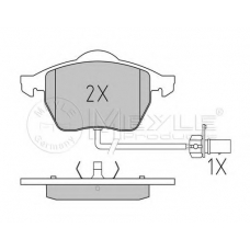 025 218 4919/PD MEYLE Комплект тормозных колодок, дисковый тормоз