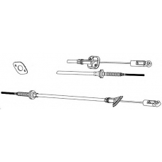 FA01195 KAWE Трос, управление сцеплением