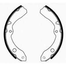 J GF-605AF JAPANPARTS Комплект тормозных колодок