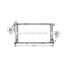 BWA2234 AVA Радиатор, охлаждение двигателя