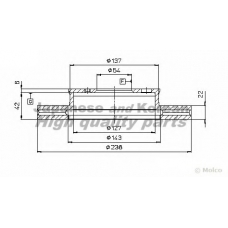 T602-40 ASHUKI Тормозной диск