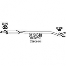 01.54640 MTS Средний глушитель выхлопных газов